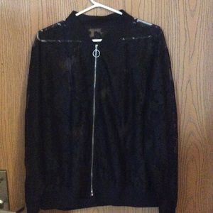 COPY - 𝅺UNBRANDED black lace jacket 2x